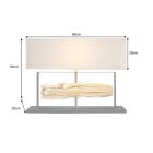 Asztali lámpa Stump 60 cm bézs teak