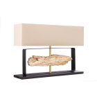 Asztali lámpa Stump 60 cm bézs teak