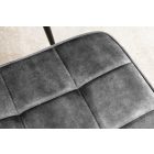 Design lábtartó Sweden szürke bársony