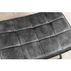 Design lábtartó Sweden szürke bársony