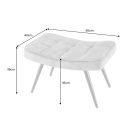 Design lábtartó Sweden kék