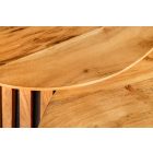 Design dohányzóasztal Wadeline akác 2 db-os szett