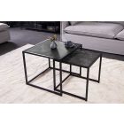 Oldalsó asztal szett Maille 50 cm márvány utánzat - 2 részes 