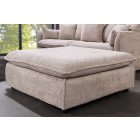 Stílusos puff Eden 100 cm pezsgő bouclé