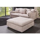 Stílusos puff Eden 100 cm pezsgő bouclé