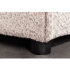 Stílusos puff Eden 100 cm pezsgő bouclé