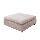 Stílusos puff Eden 100 cm pezsgő bouclé