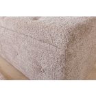 Stílusos ülőpad Spectacular 140 cm szürkés bézs pezsgő bouclé