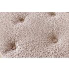 Stílusos ülőpad Spectacular 140 cm szürkés bézs pezsgő bouclé