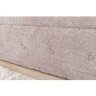 Stílusos ülőpad Spectacular 140 cm szürkés bézs pezsgő bouclé