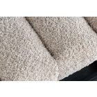 Stílusos ülőpad Halle 108 cm bouclé szürkés bézs pezsgő
