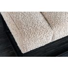 Stílusos ülőpad Halle 108 cm bouclé szürkés bézs pezsgő