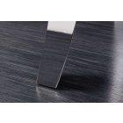 Stílusos dohányzóasztal Rococo 100 vm fekete szinterezett kő / ezüst 