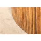 Stílusos kör étkezőasztal Valette 120 cm rejtett tárolóval mangó 