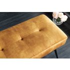 Design ülőpad Bailey 100 cm mustársárga bársony