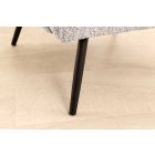 Design fotel Rotterdam szürkés bézs bouclé