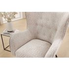 Design fotel Rotterdam szürkés bézs bouclé