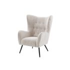 Design fotel Rotterdam szürkés bézs bouclé