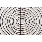 Design magas komód Dalton II 120 cm fekete fehér mangó