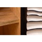 Design magas komód Dalton II 120 cm fekete fehér mangó