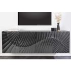 Design komód Shayla 177 cm függő fekete mangó 