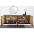 Design komód Shayla 177 cm függő fekete mangó 