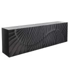 Design komód Shayla 177 cm függő fekete mangó 