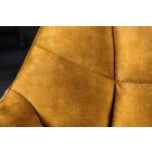 Design ülőpad Vallerina 165 cm mustársársárga bársony