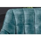 Design ülőpad Vallerina 165 cm kékeszöld bársony