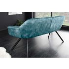 Design ülőpad Vallerina 165 cm kékeszöld bársony