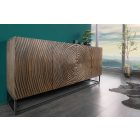 Design komód Dalton II 180 cm fekete barna mangó