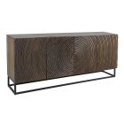 Design komód Dalton II 180 cm fekete barna mangó