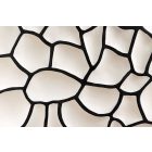 Magas komód Raven 120 cm 3D mozaik fekete fehér mangó