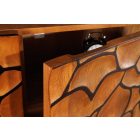 Stílusos komód Raven 180 cm 3D mozaik natúr barna mangó