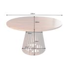 Design kör étkezőasztal Bellmont 130 cm akác