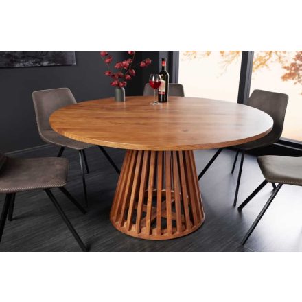 Design kör étkezőasztal Bellmont 140 cm akác