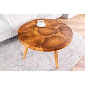 Stílusos dohányzóasztal Mappe 60 cm teak 