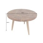 Stílusos dohányzóasztal Mappe 60 cm teak 