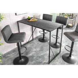 Design bárasztal Maille 120 cm fekete márvány utánzat