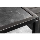 Design bárasztal Maille 120 cm fekete márvány utánzat