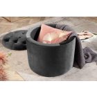 Design puff Rococo 50 cm szürke