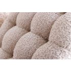 Design puff Rococo 50 cm pezsgő bouclé