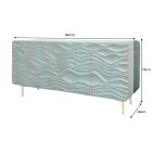 Design komód Gavrilla 160 cm türkiz mangó