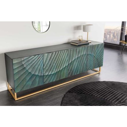 Design komód Shayla 177 cm türkiz mangó 