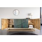 Design komód Shayla 177 cm türkiz mangó 