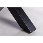 Dohányzóasztal Shark X 110 cm teak (üveglap nélkül)