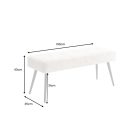 Design ülőpad Bailey 100 cm bézs kord