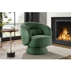 Design fotel Maitho zöld bouclé