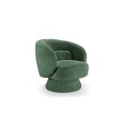 Design fotel Maitho zöld bouclé