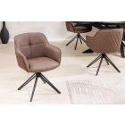 Stílusos szék Natasha barna bőr 